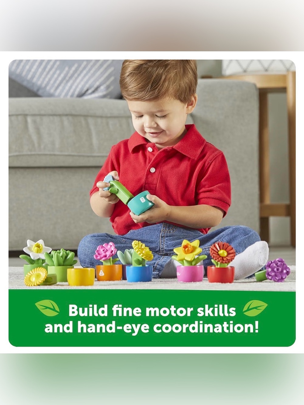 Learning Resources Shape & Color Garden - Multicolor Flower Counting Set - Picture 4 of 5